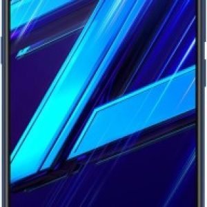 Smartphone with vibrant blue abstract design, showcasing latest technology, available at Sale is Live.