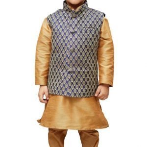 Elegant traditional boys ethnic wear for festive occasions and celebrations, perfect for children seeking stylish and cultural fashion.