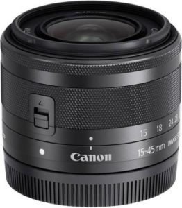 High-quality Canon 15-45mm camera lens for professional and amateur photography, ideal for versatile shooting scenarios, now available at Sale is Live.