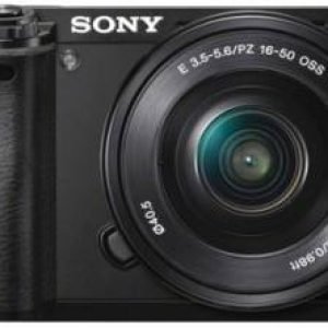 Sony a6000 mirrorless camera with 16-50mm lens, perfect for photography, high-quality images, and professional results.