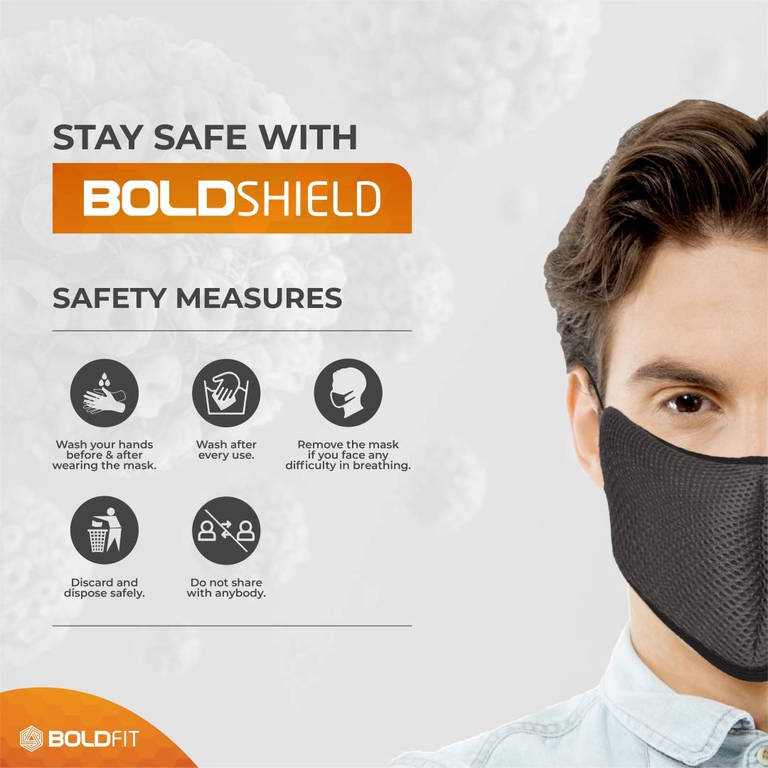 Top 5 premium international standard face masks Boldfit Reusable Face Mask 3 - Sale is Live 2023