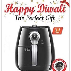 Hilton Air Fryer for Diwali gift, 3.5L capacity, oil-free frying, rapid air technology, ideal for healthy cooking, perfect festive gift, sale is live at SaleIsLive.com.