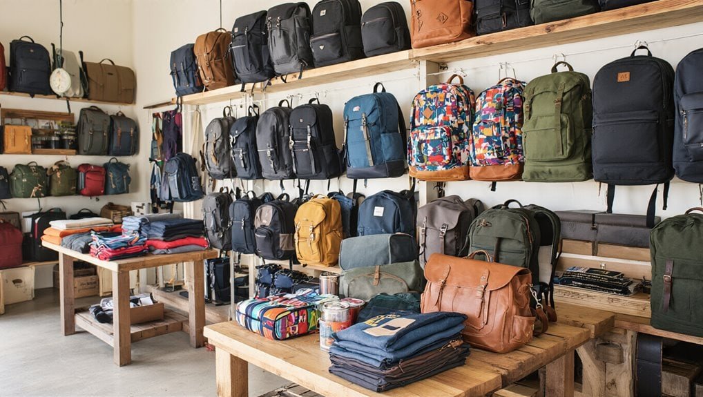 Backpack store on sale with diverse options for travel, school, and daily use, featuring stylish and practical designs, perfect for online shopping and seasonal discounts.
