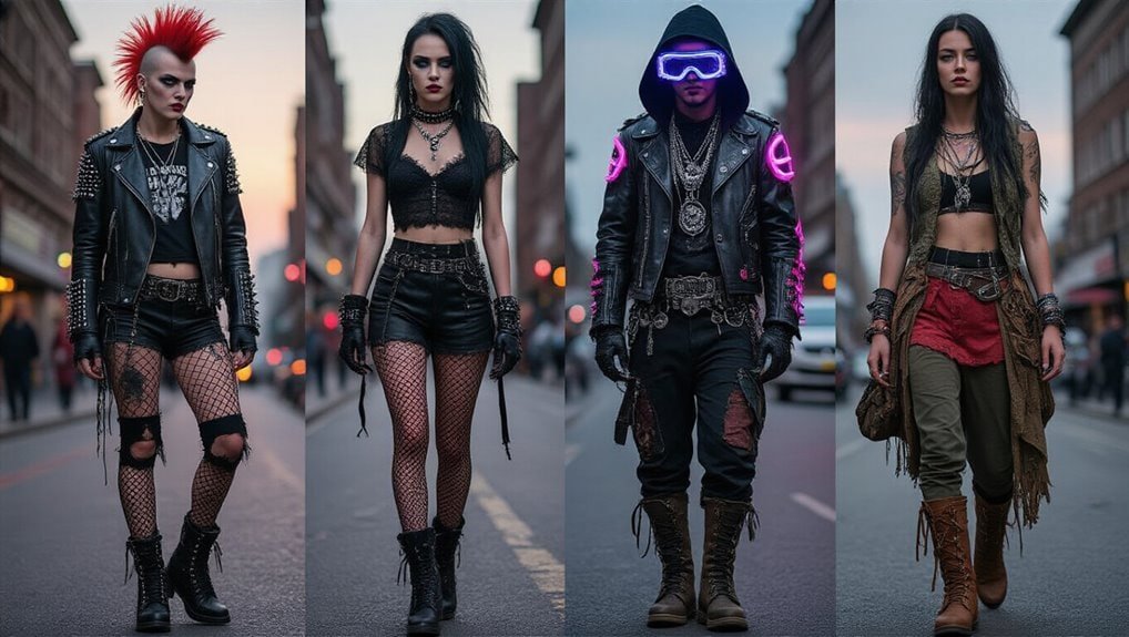 gothic and punk aesthetics