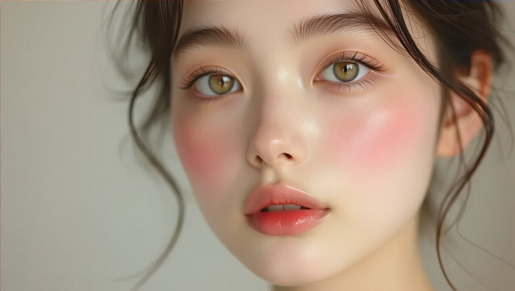 Vibrant close-up of a young woman showcasing flawless skin, glowing makeup, and captivating hazel eyes perfect for Sale is Live promotional content.