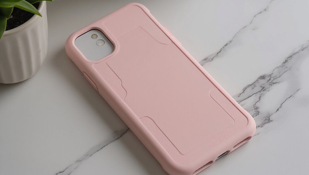 Pink protective phone case for iPhone, durable and stylish, perfect for sale promotions and discounts.