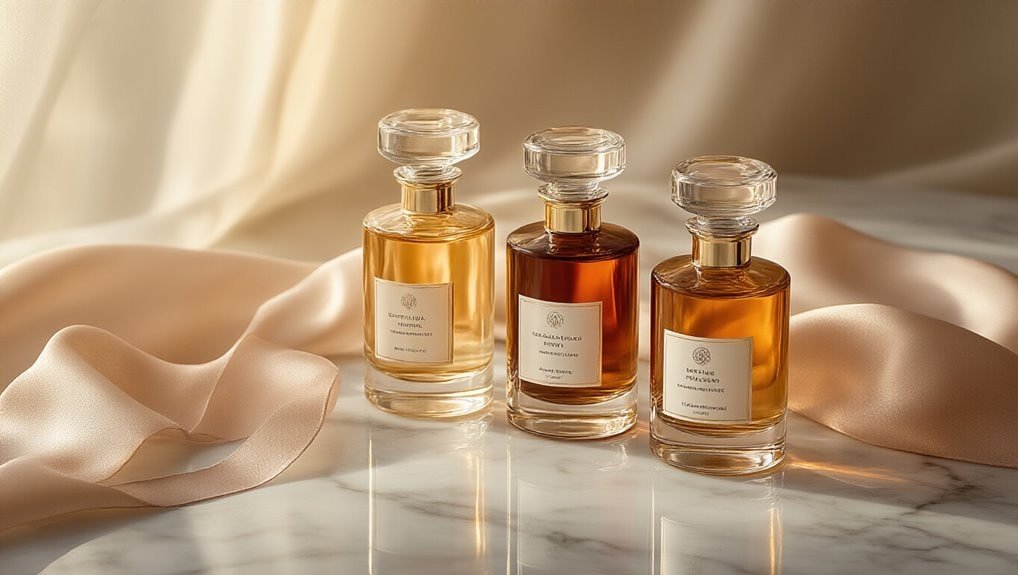 10 Luxury Gift Ideas for New Homeowners - Sale is Live - 2026 Luxurious perfume bottles on marble surface with silk fabric, perfect for exclusive sale offers and premium fragrance deals.