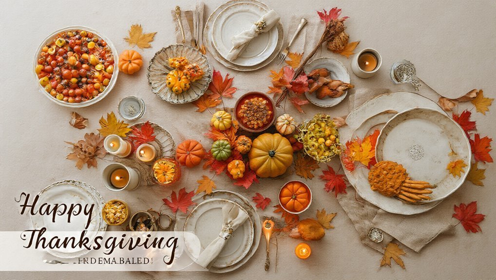 grateful table with keepsakes