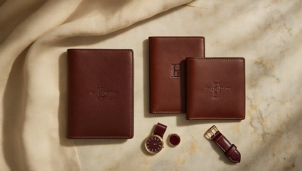 personalized matching leather keepsakes