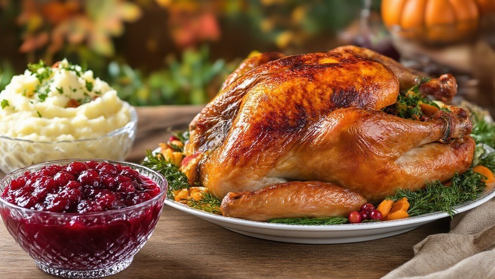 warm window lit turkey closeups