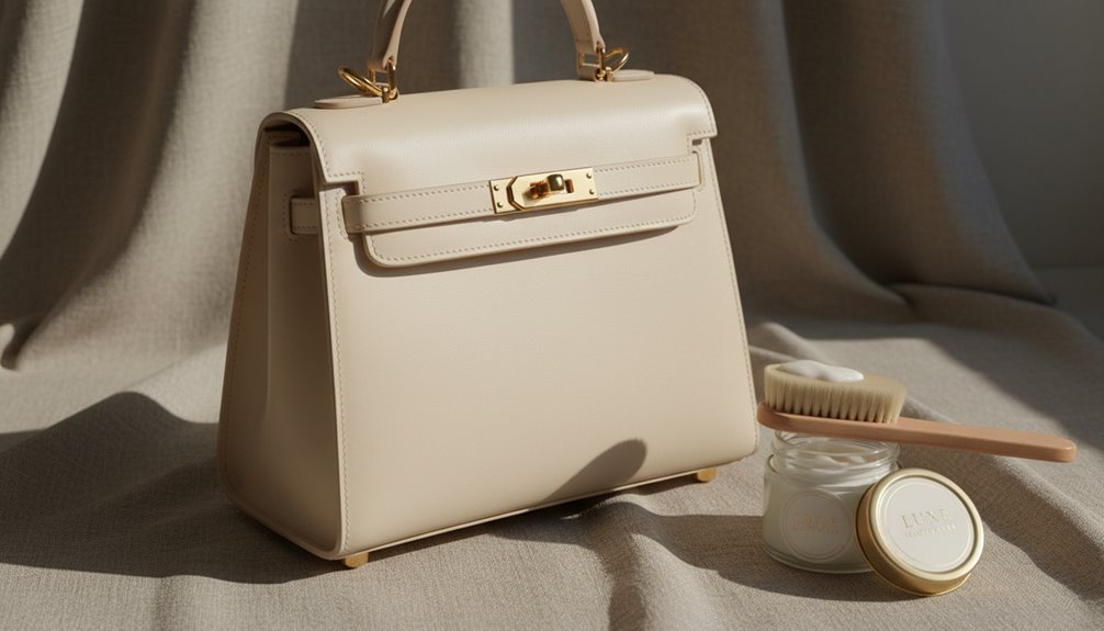 Elegant white designer handbag with gold accents, ideal for fashion enthusiasts looking for high-end accessories and stylish handbags for every occasion.