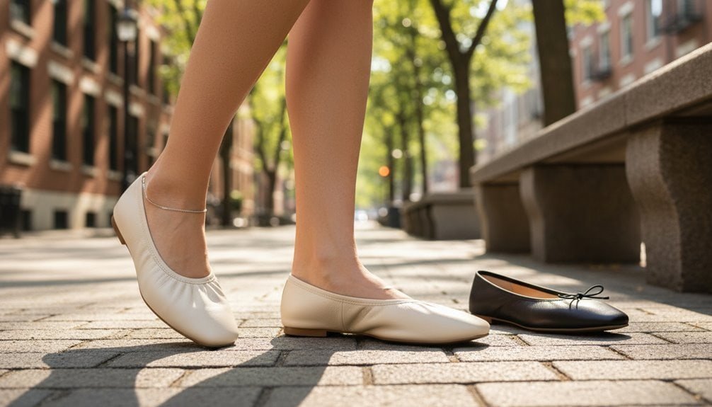 Stylish ballet flats for women with comfortable fit, perfect for casual or formal wear in urban settings. Browse trendy, high-quality shoes on SaleIsLive for unbeatable deals.