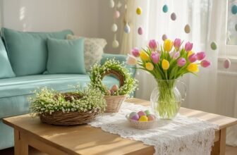 easter decorations evoke springtime ambiance