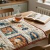 Grandmother’s Day gift idea featuring a cozy, handcrafted quilt with colorful animal and floral patterns, perfect for celebrating maternal love and appreciation.