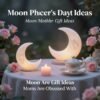 Moon Phase Mother’s Day Gift Ideas for moms obsessed with lunar-themed presents. Unique moon-shaped decor and gifts perfect for celebrating moms on special occasions like Mother’s Day.