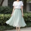 spring skirt outfits exude effortless chic