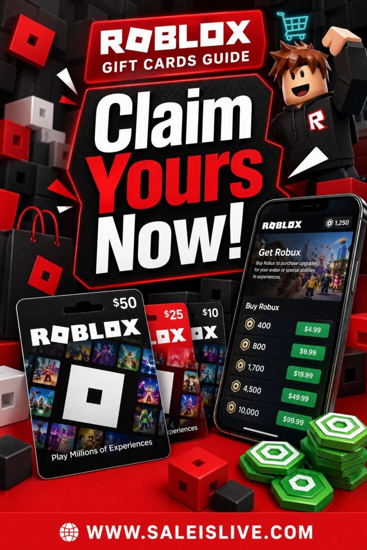 Roblox gift cards and mobile app