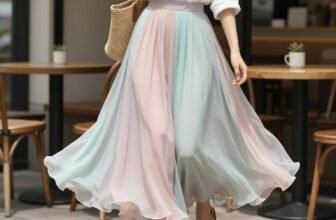 casual long skirt outfits