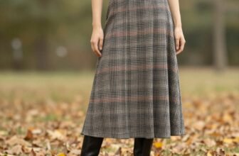 plaid maxi skirt styling ideas