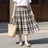 summer plaid skirt outfit ideas 2025