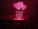 3D Illusion Love Baloon Happy Birthday Design Night Lamp