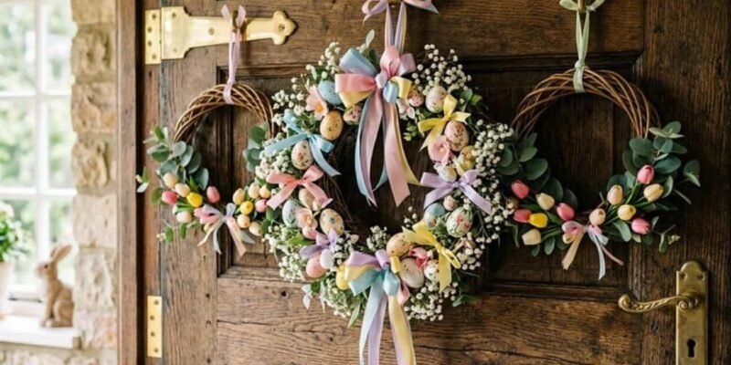 Designer Easter Wreaths That Turn Your Door Into a Showcase