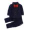 Hopscotch Boys Cotton Blazer Style Set with Bow