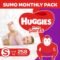 Huggies Wonder Pants Diapers Sumo Pack, Small 258 Count