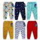 Kids Cotton Printed Multicolor Pajamas Pack of 6