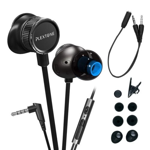 Earphones Noise Cancelling with Adjustable Mic