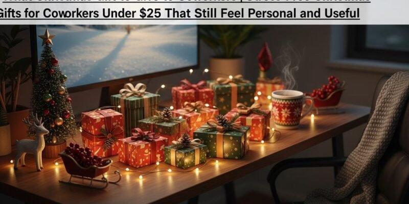 Stress Free Christmas Gifts for Coworkers Under $25 That Still Feel Personal and Useful