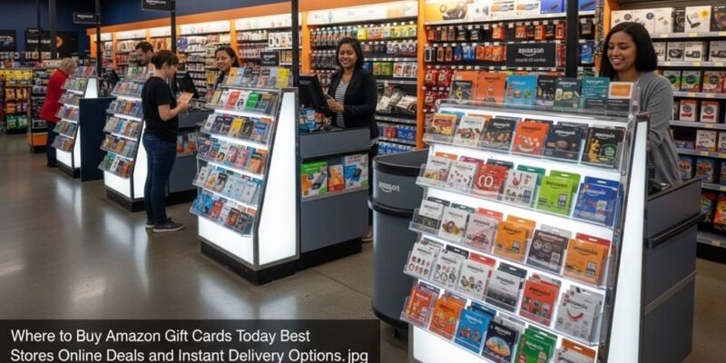 Where to Buy Amazon Gift Cards Today: Best Stores, Online Deals, and Instant Delivery Options