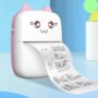 BabyMall Mini Portable Inkless printer thermal printing for kids school projects(White, Pink)