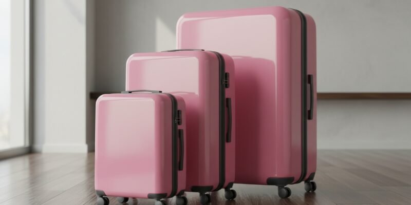 3 Piece Luggage Set Pink: TikTok Is Obsessed With