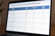 How Do You Compare Prices Across Different Online Stores?
