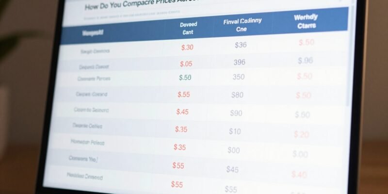 How Do You Compare Prices Across Different Online Stores?