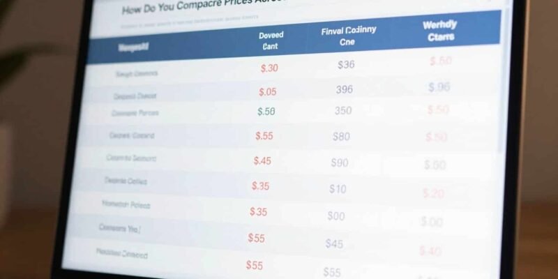 How Do You Compare Prices Across Different Online Stores?