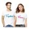 Printed Men & Women Couple T-Shirt