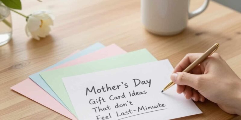 Creative Mothers Day Gift Card Ideas That Don’t Feel Last-Minute