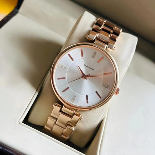 Stylish Diamond Studded Butterfly Analog Watch For Girls