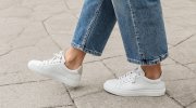 The Elegant Sneaker Trend That Makes Jeans Look Chic