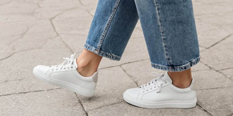 The Elegant Sneaker Trend That Makes Jeans Look Chic