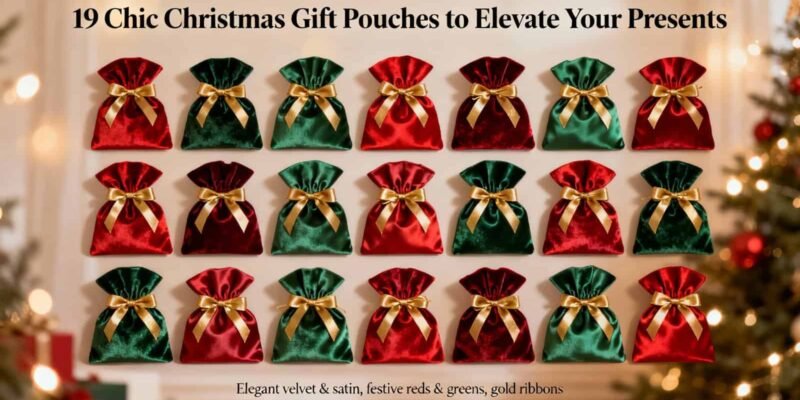 19 Chic Christmas Gift Pouches to Elevate Your Presents