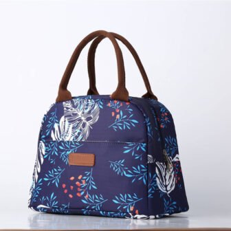 HOUSE OF QUIRK Lunch Bag Tote Bag for Women Printed (Blue White...