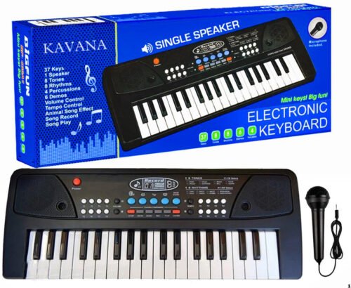 Kids Piano with Mic 37 Keys 8 Rhythms