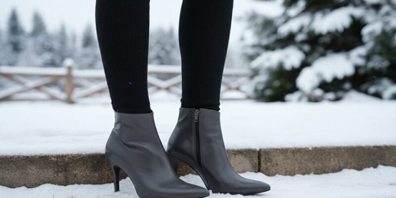 Winter Chic: Kitten High Pointed Toe Boots With Side Zipper