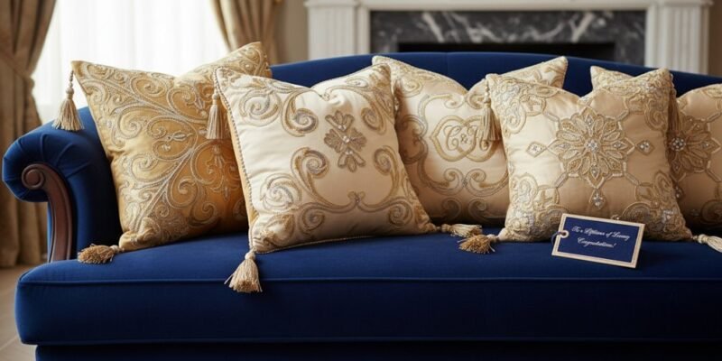 Elegant Luxury Throw Pillows Wedding Gift Ideas