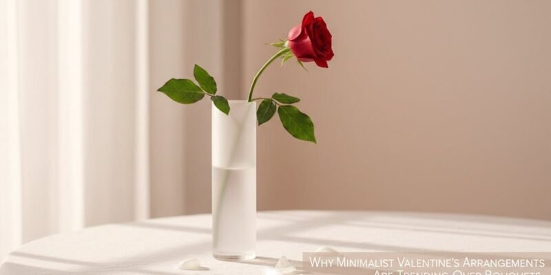 Why Minimalist Valentine’s Arrangements Are Trending Over Bouquets