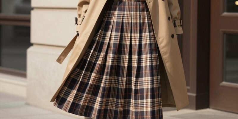 How to Style a Plaid Midi Skirt Outfit That Looks Effortlessly Chic This Season