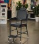 P P CHAIR Beauty Parlor Salon Barber Cutting Chair, Without Push Back System (Black) Massage Chair